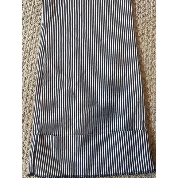 Old Navy Low Waist Cotton Blend Blue and White Stripe Nautical Pants - Picture 3 of 6
